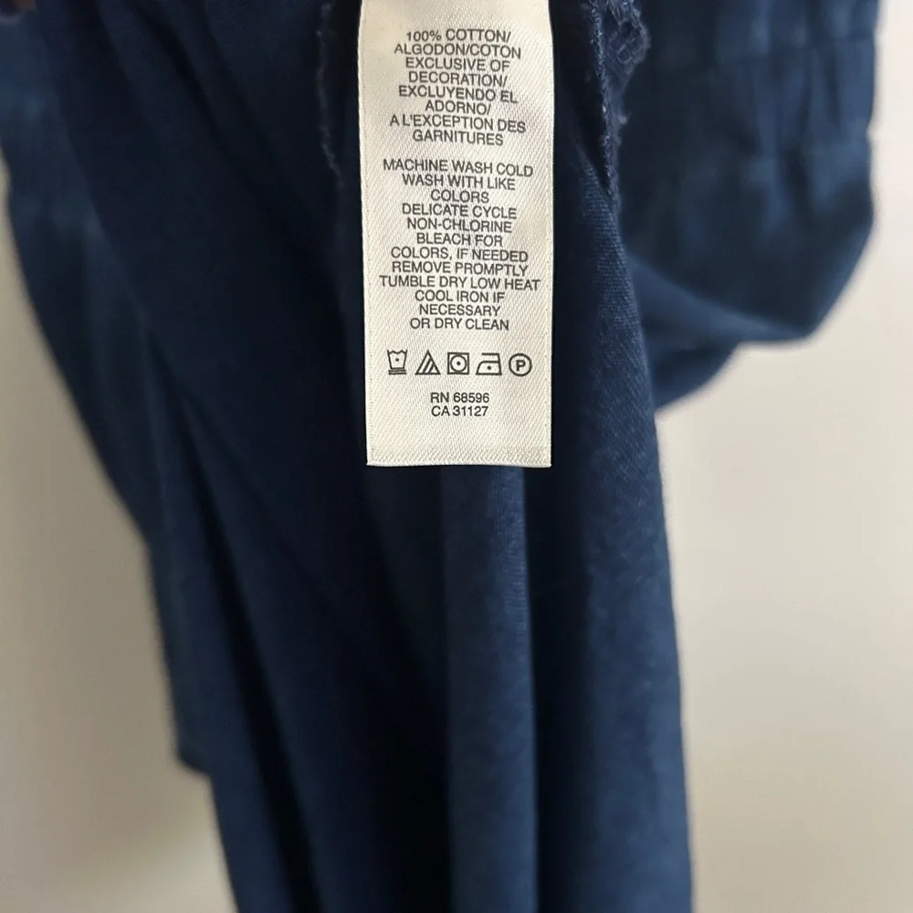 DKNY Jeans Navy Blue and Acid Washed Maxi Dress - Picture 9 of 9